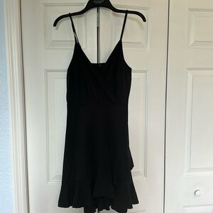 Black cotton/spandex little black dress